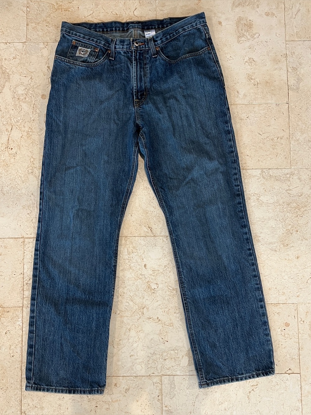 Cinch Men’s White Label Mid Rise Relaxed Fit Straight Leg Jeans Men’s 35x30